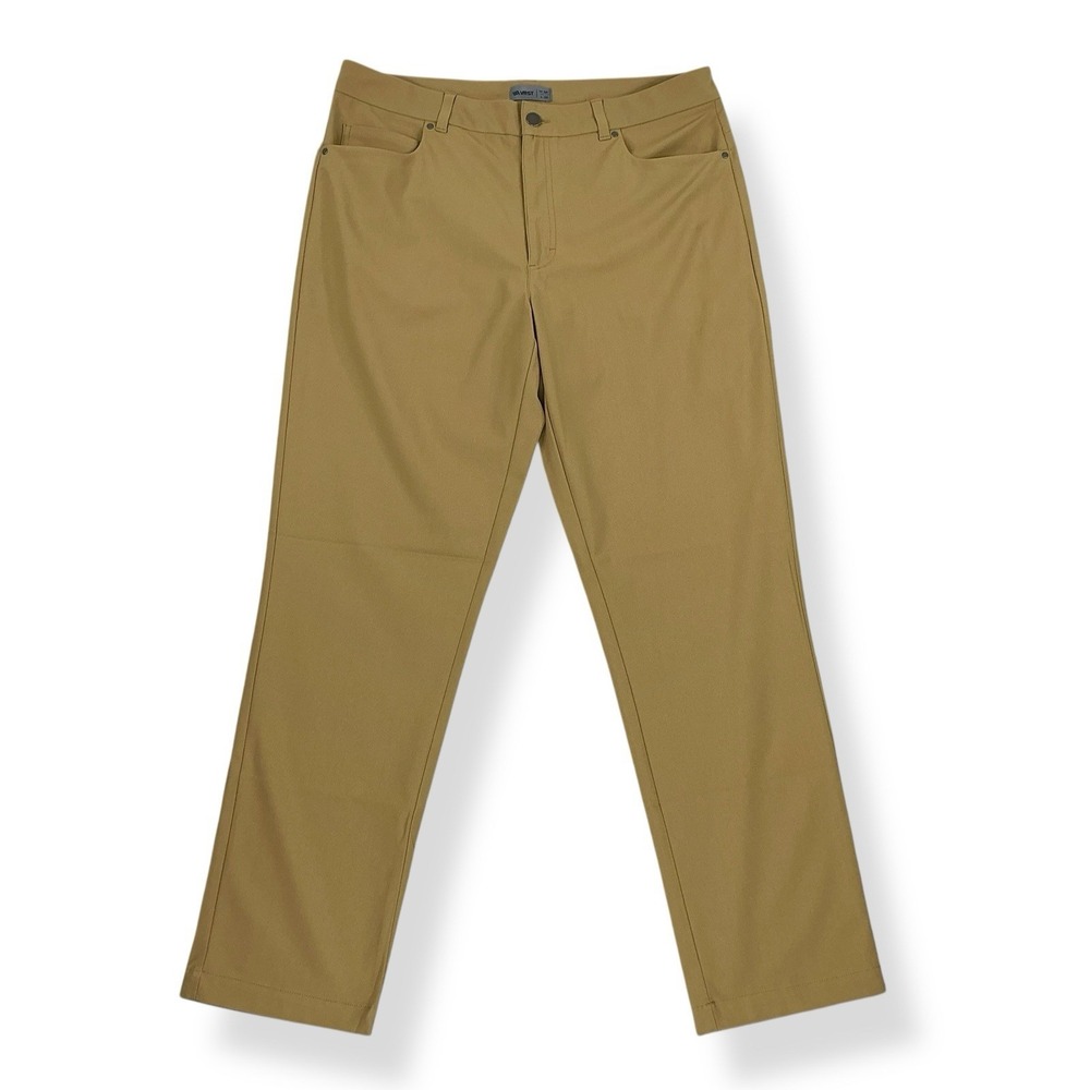 VRST Pants Men 36x32 (ACTUAL 35x30) Tan Brown Commuter 5-Pocket Slim Fit